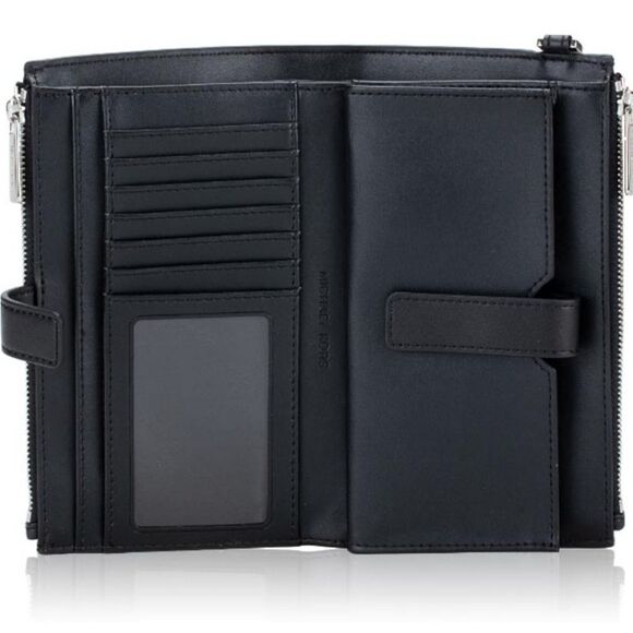 Michael Kors MK Logo Large Double Zip Wristlet - Picture 4 of 9